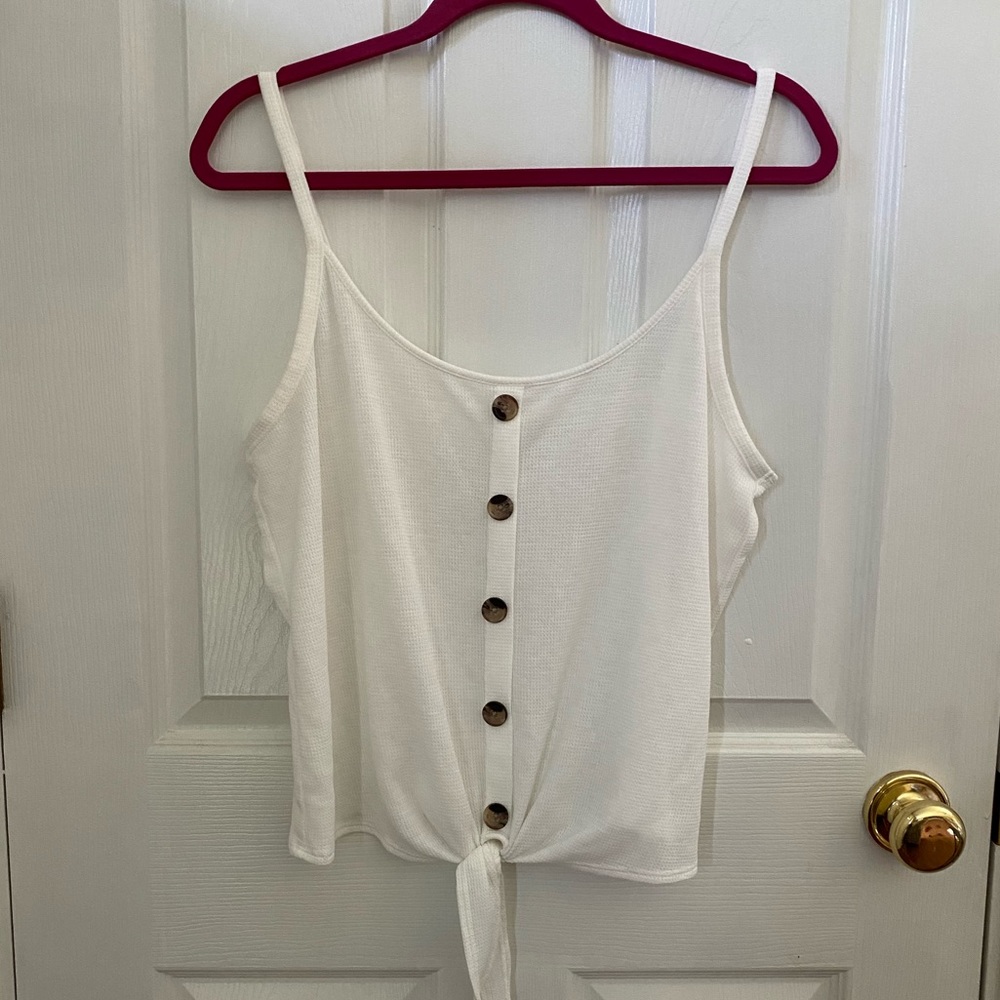 White crop top